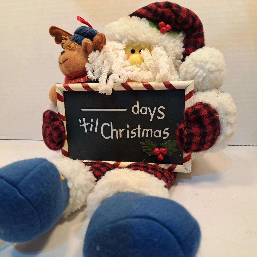 Avon SANTA COUNTING DOWN THE DAYS UNTIL CHRISTMAS Holiday Decor Comes w/chalk